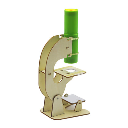 Homemade microscope model: children¡¯s hands-on assembly kit for physics experiments and science-themed toys