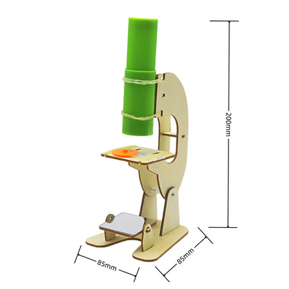 Homemade microscope model: children¡¯s hands-on assembly kit for physics experiments and science-themed toys