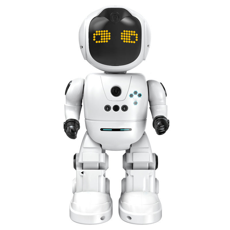 Smart programming robot that sings, dances, provides early education, with AI sensing for interactive play and remote control
