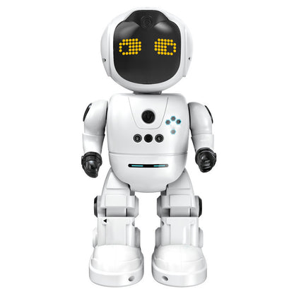 Smart programming robot that sings, dances, provides early education, with AI sensing for interactive play and remote control