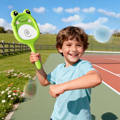 Cartoon cute frog racket for parent-child interaction ¨C indoor and outdoor training sports badminton toy