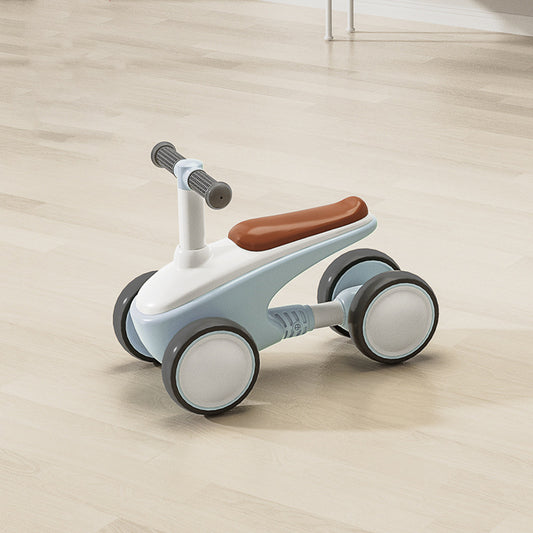 Children's balance bike, 1-year-old pedalless baby gliding balance bike, anti-tipping four-wheel scooter for boys and girls