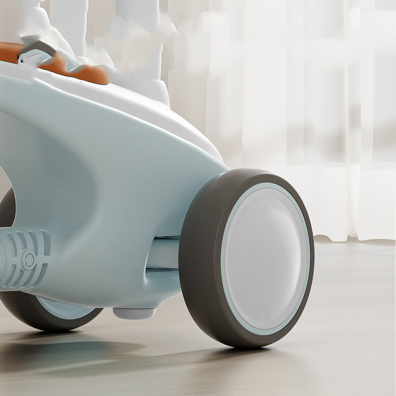 Children's balance bike, 1-year-old pedalless baby gliding balance bike, anti-tipping four-wheel scooter for boys and girls