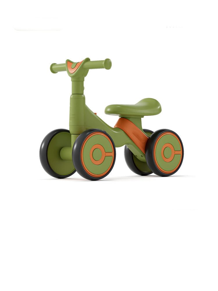 Toddler walker, scooter, anti-tipping balance bike, children's car, four-wheeled scooter