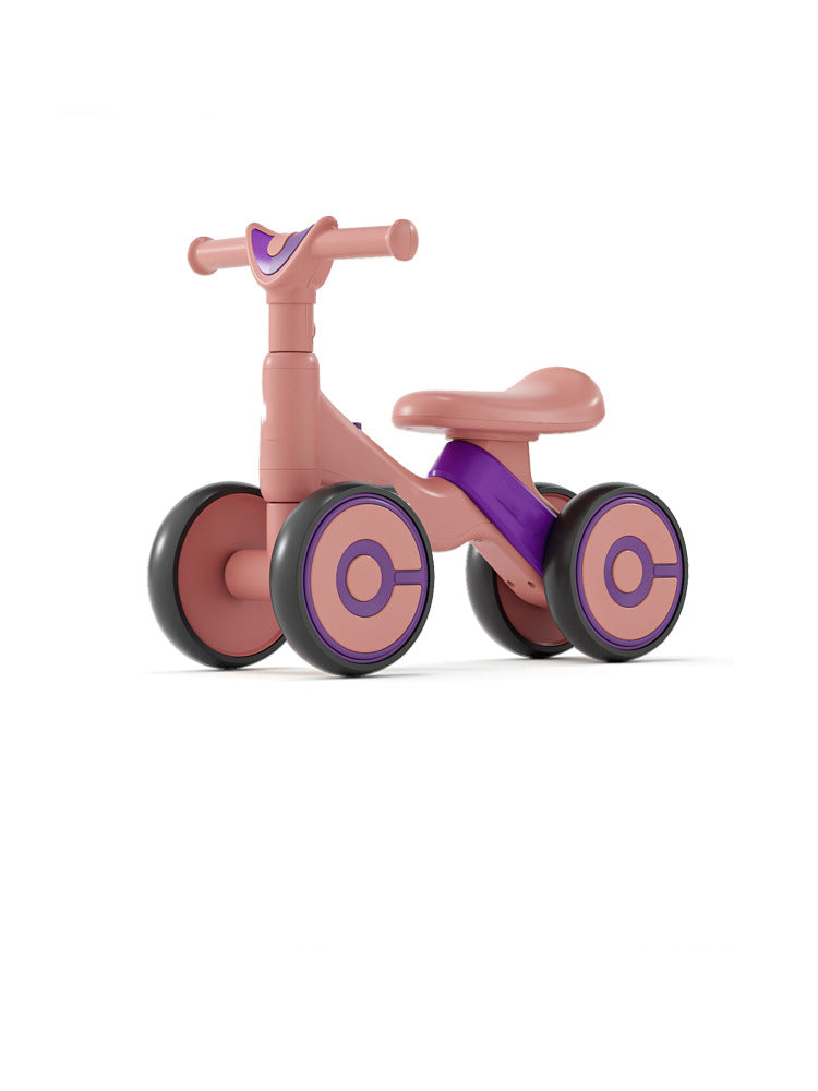 Toddler walker, scooter, anti-tipping balance bike, children's car, four-wheeled scooter