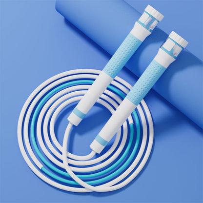 Speed jumping rope for primary and secondary school students, knot-free, suitable for first graders and kindergarten beginners.