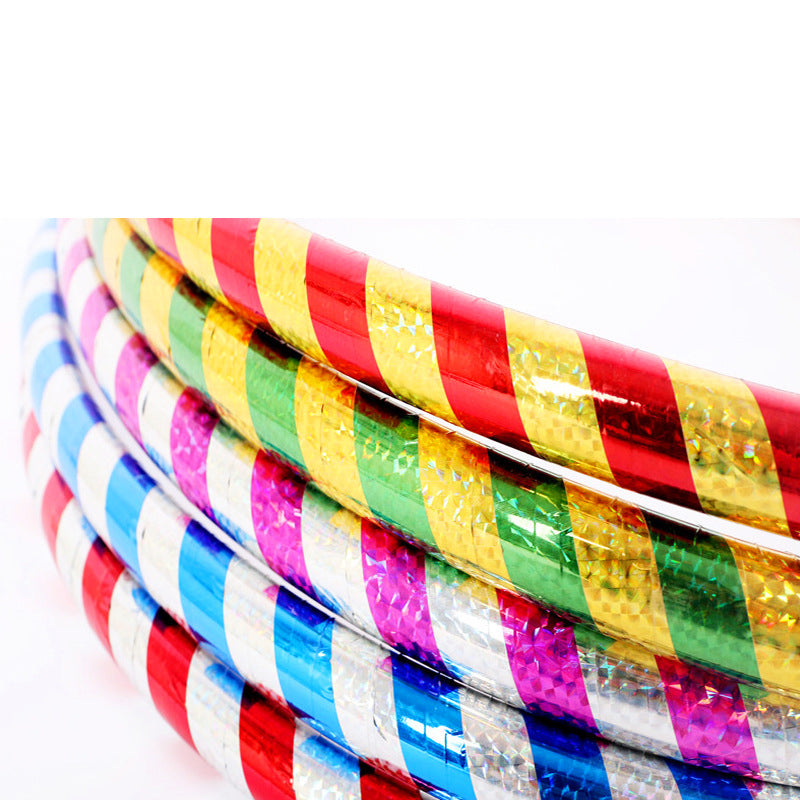 Children's hula hoop, kindergarten gymnastics hoop, student game performance, morning exercise equipment, plastic hoop, thick tube, non-slip, waist slimming