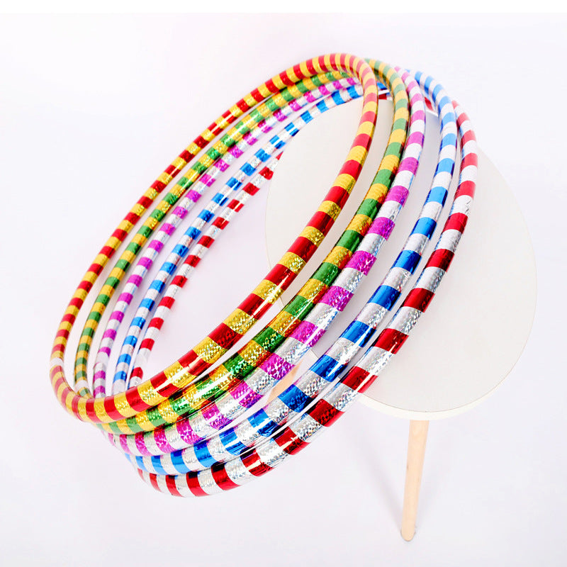 Children's hula hoop, kindergarten gymnastics hoop, student game performance, morning exercise equipment, plastic hoop, thick tube, non-slip, waist slimming