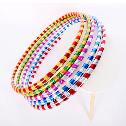 Children's hula hoop, kindergarten gymnastics hoop, student game performance, morning exercise equipment, plastic hoop, thick tube, non-slip, waist slimming
