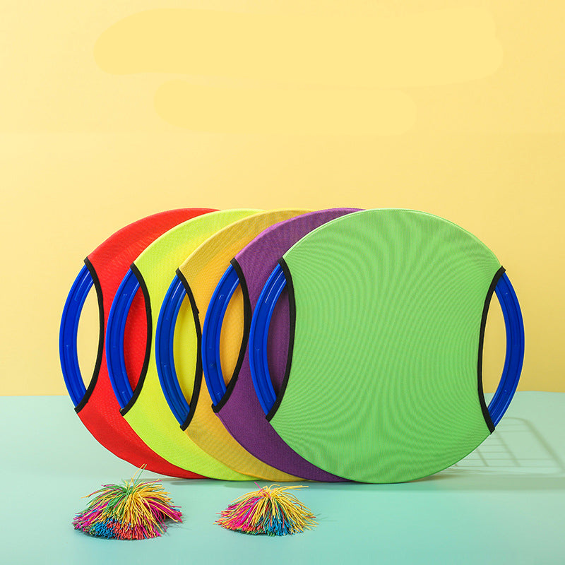 Children's bouncy frisbee toys, sensory integration training equipment, parent-child interaction, kindergarten children's soft frisbee throwing and catching ball.
