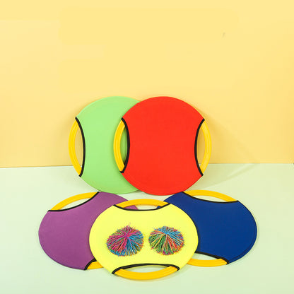 Children's bouncy frisbee toys, sensory integration training equipment, parent-child interaction, kindergarten children's soft frisbee throwing and catching ball.