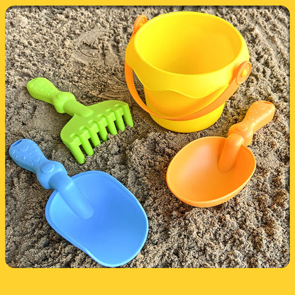 Children's beach toy set, water play beach bucket, digging shovel, sand digging tools, beach