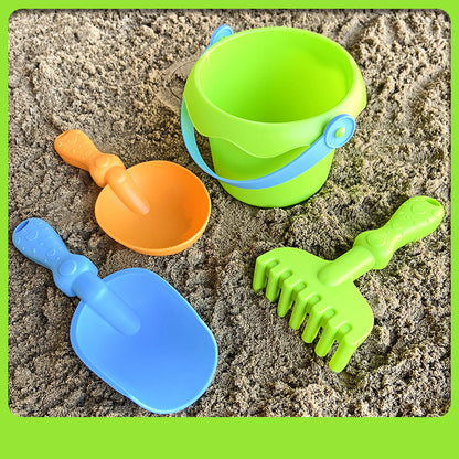 Children's beach toy set, water play beach bucket, digging shovel, sand digging tools, beach