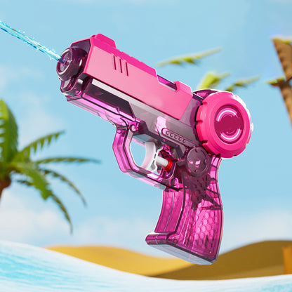 Press-button water gun for summer outdoor interactive beach water play, children's water gun toy