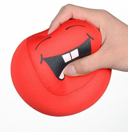 Cartoon sandbag throwing sandbag colorful smiling face