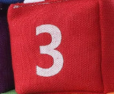Kids digital sandbag throwing game