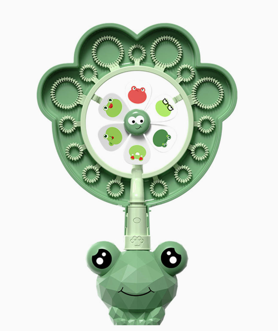 Kids handheld submarine windmill bubble machine automatic sound and light bubble wand