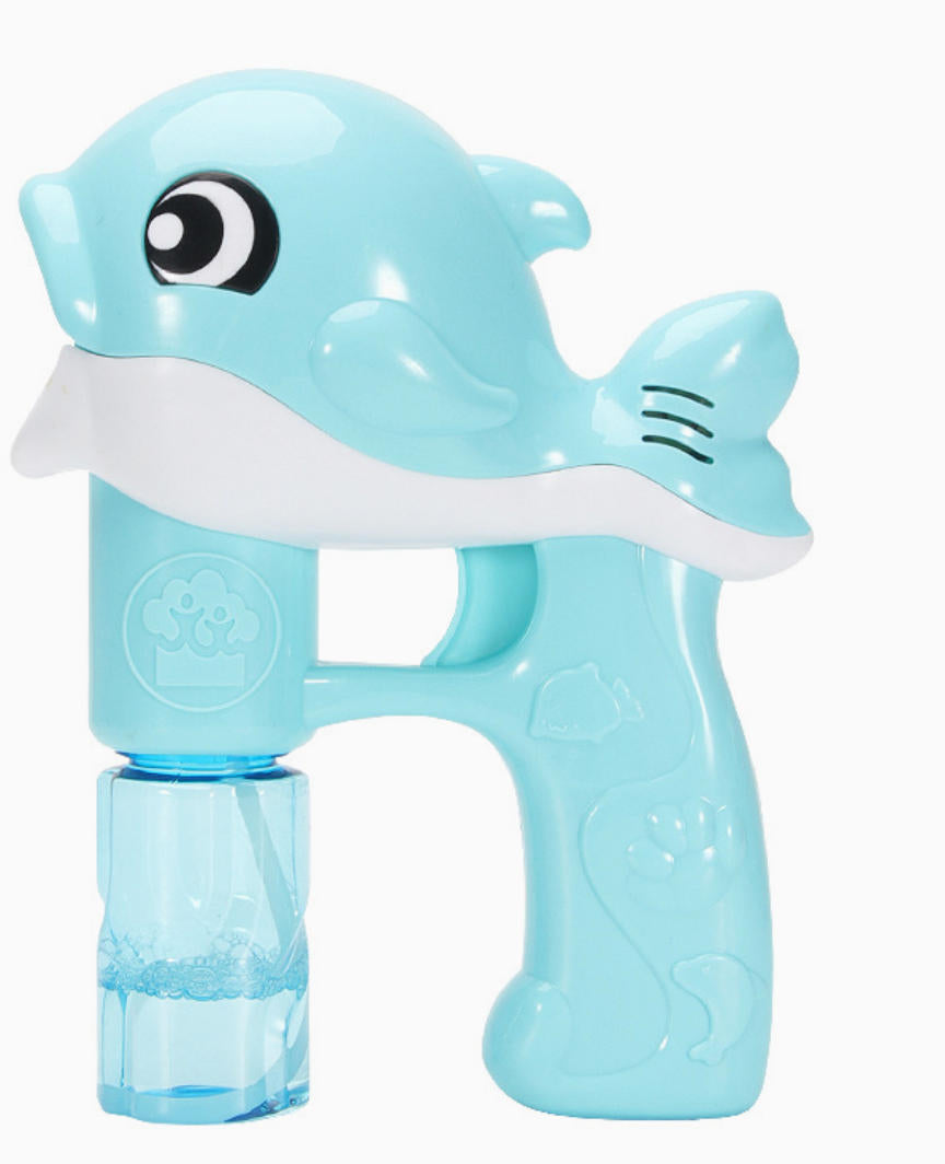 Electric dolphin bubble machine automatic bubble blowing gun