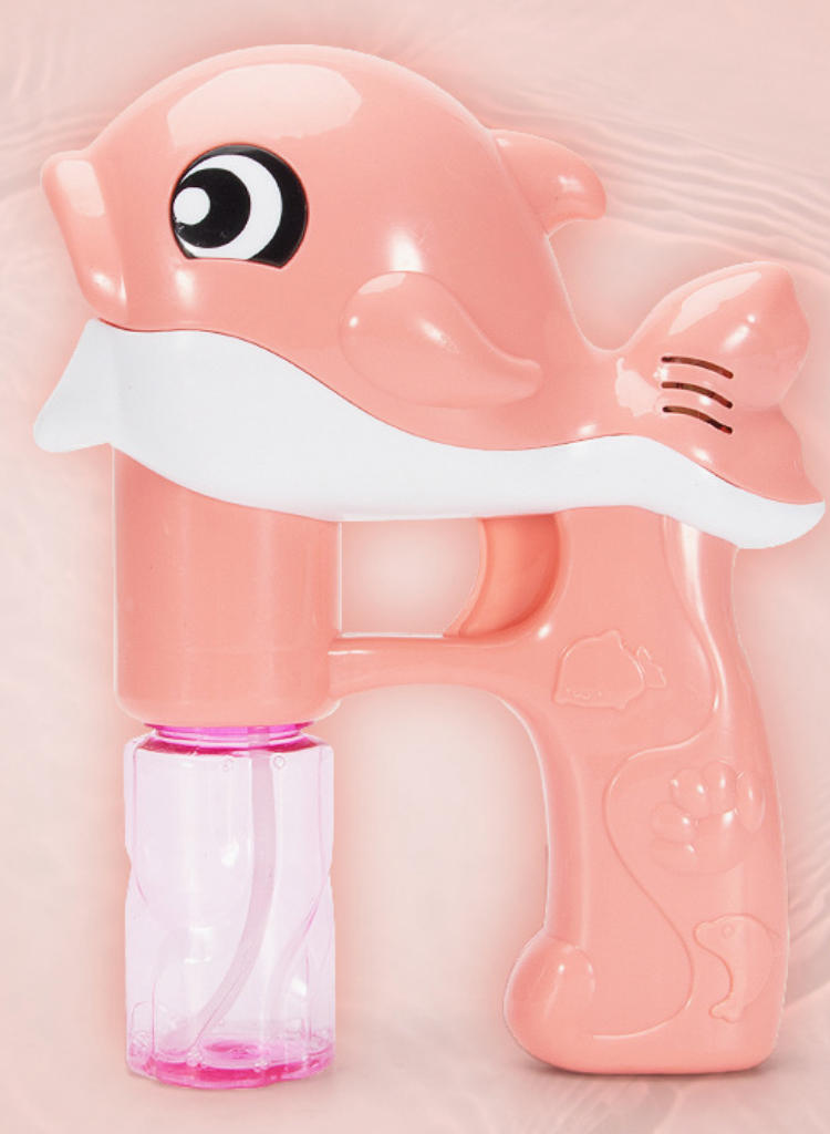 Electric dolphin bubble machine automatic bubble blowing gun