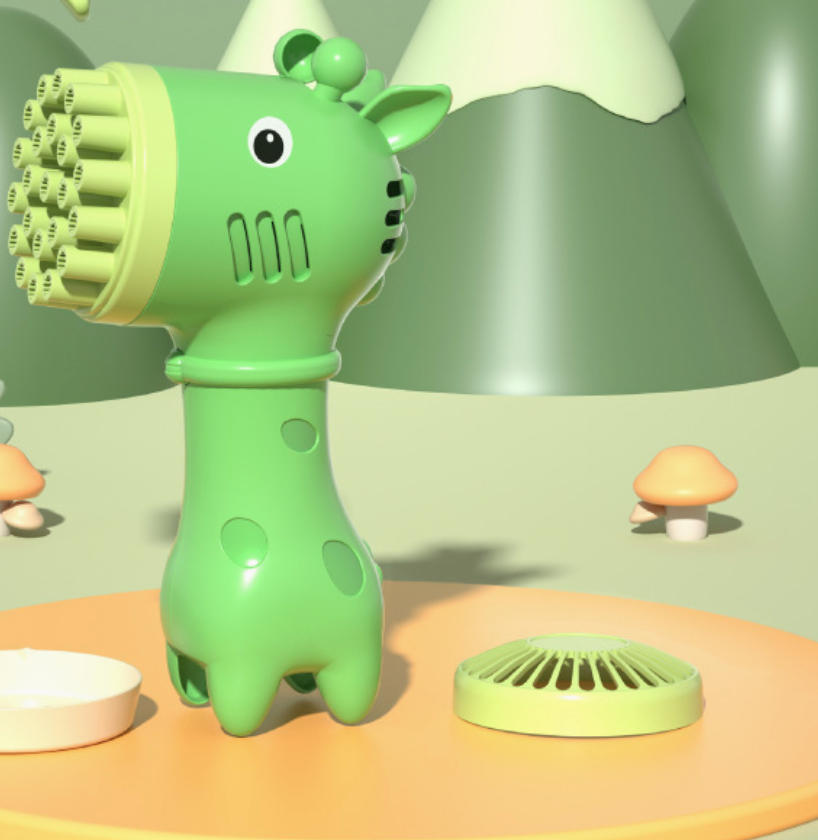 Semi-automatic bubble machine giraffe shape for kids