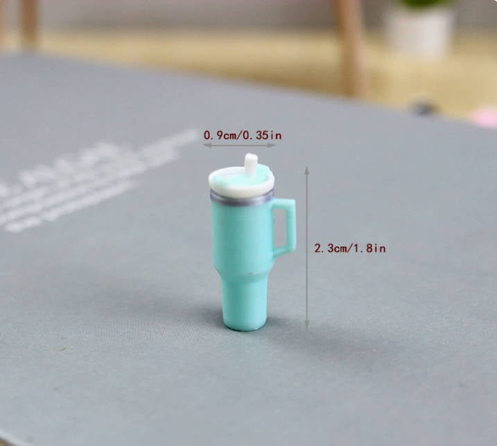 Children's pretend play thermos model simulation straw water cup DIY
