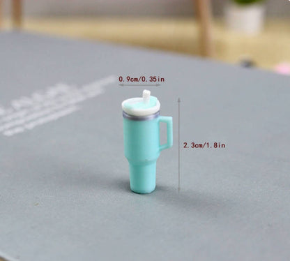Children's pretend play thermos model simulation straw water cup DIY