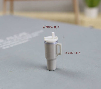 Children's pretend play thermos model simulation straw water cup DIY