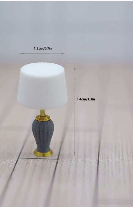 Children's pretend play miniature desk lamp model mini bedside lamp model