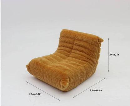 Children's pretend play miniature furniture model mini single sofa