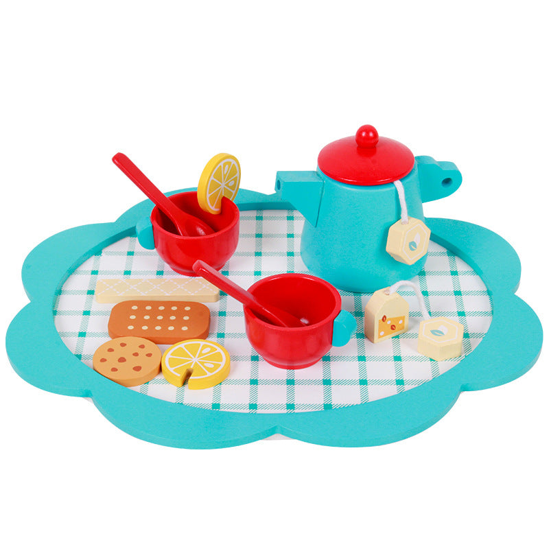 Children's simulation pretend play toy tea set