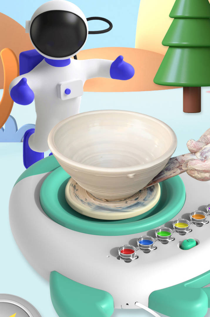 hildren's pretend play electric no-bake clay turntable